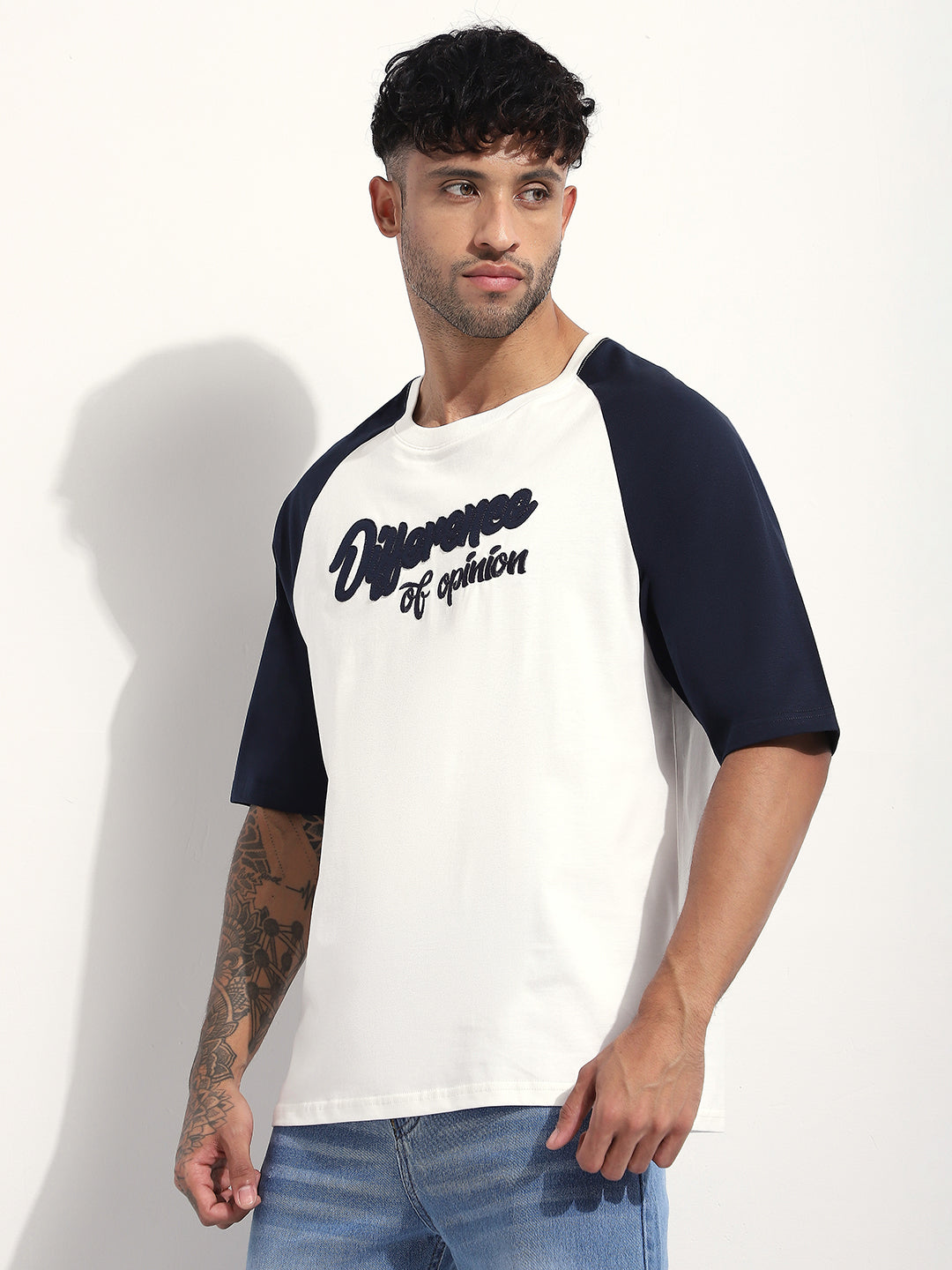 Mens Half Sleeve Round Neck Printed Oversized Fit Tshirts