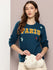 Womens Full Sleeve Round Neck Embroidered Relaxed Fit Tshirts