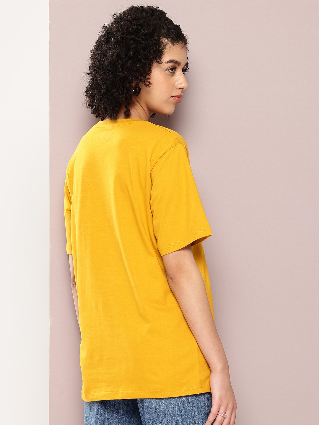 Womens Half Sleeve Round Neck Oversized Fit T-Shirts