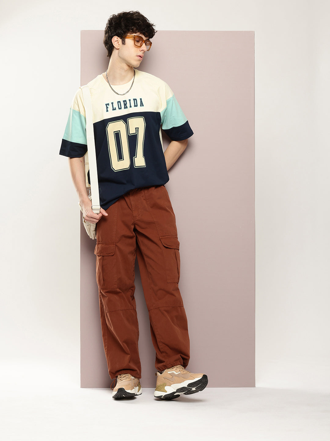 Mens Half Sleeve Round Neck Printed Oversized Fit Tshirts
