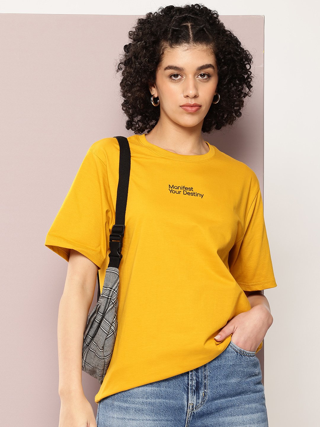 Womens Half Sleeve Round Neck Oversized Fit T-Shirts