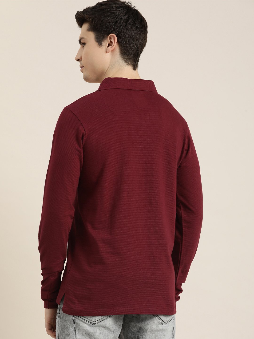 Mens Full Sleeve Regular Fit Polo T-Shirts
