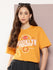 Womens Half Sleeve Round Neck Printed Oversized Fit Tshirts