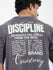 Mens Half Sleeve Round Neck Back Striped Oversized Fit Tshirts