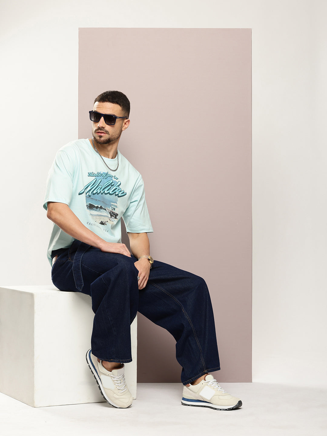 Mens Half Sleeve Round Neck Printed Oversized Fit Tshirts