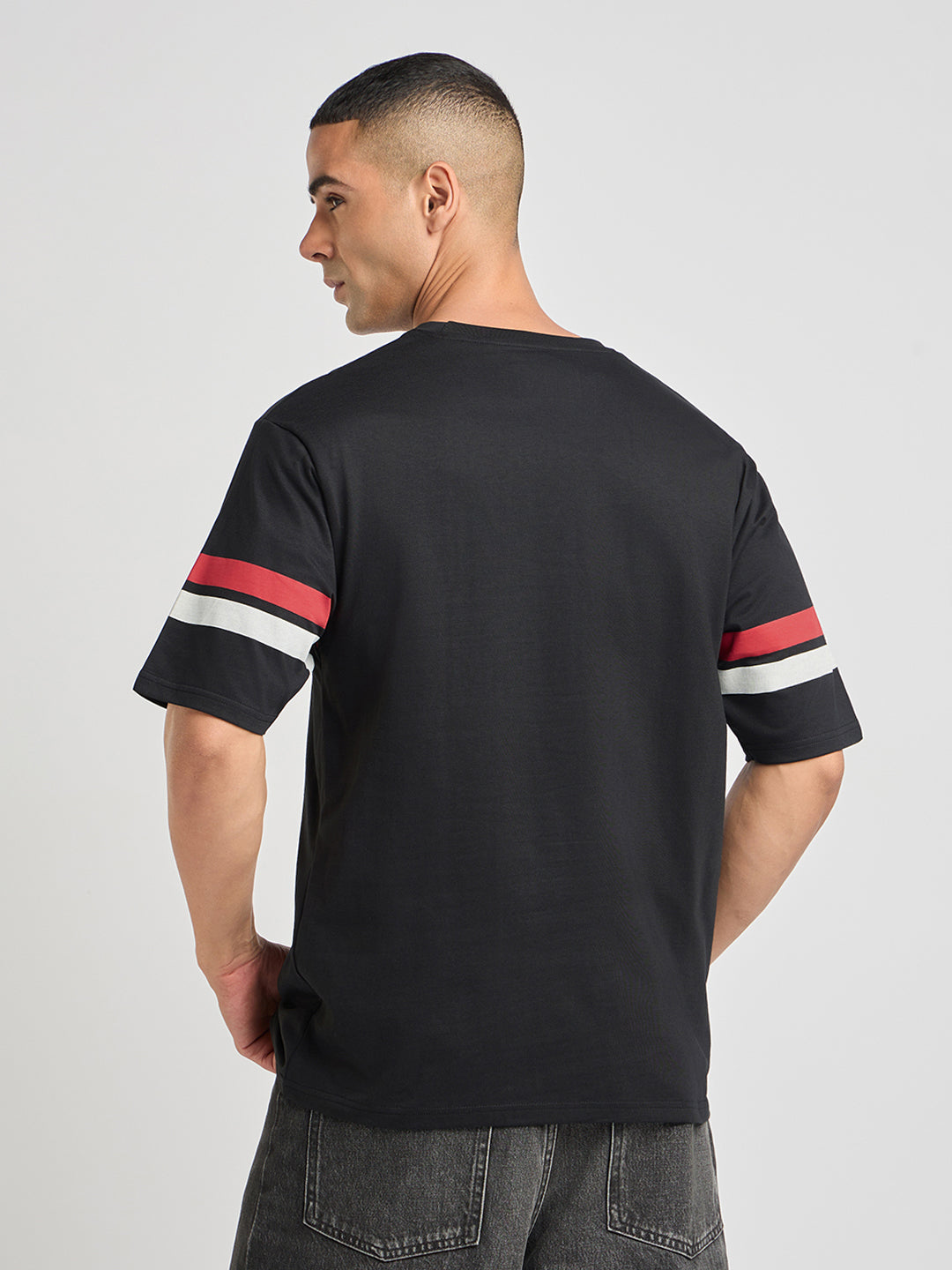 Mens Printed Oversized Cotton Round Neck Tshirt