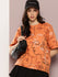 Womens Half Sleeve Round Neck All-Over Printed Oversized Fit Tshirts