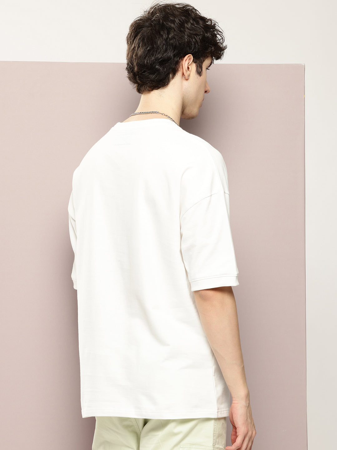 Mens Half Sleeve Round Neck Printed Oversized Fit Tshirts