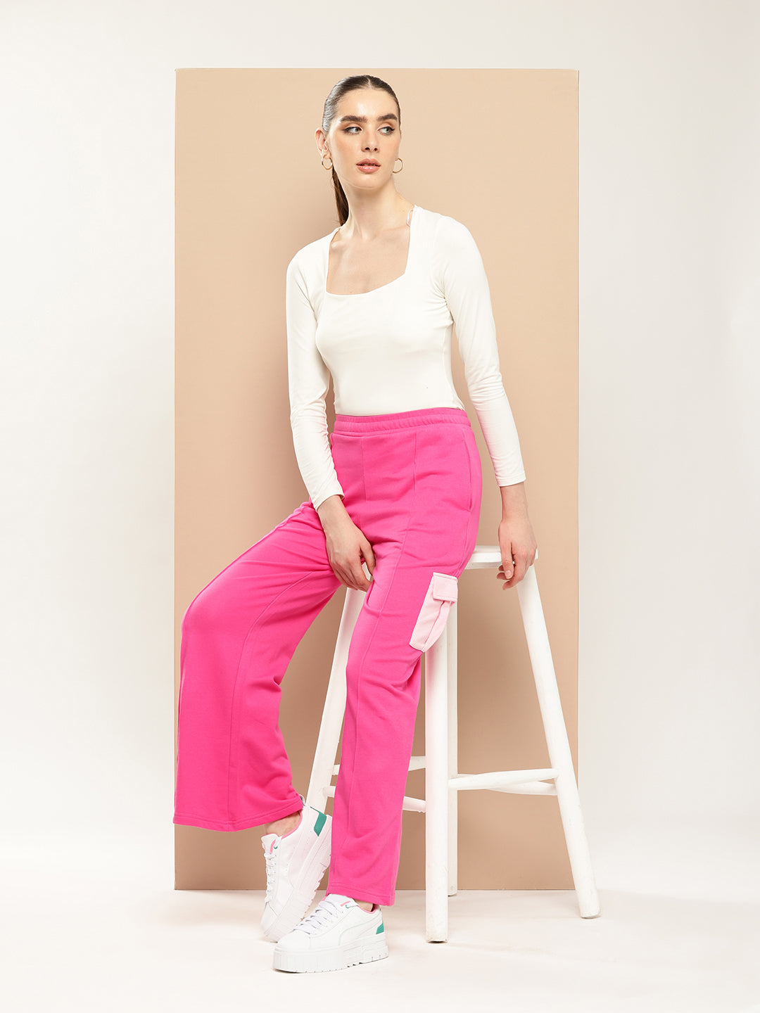 Women Ultra Soft Drapey Cotton Extra Baggy Korean Pant