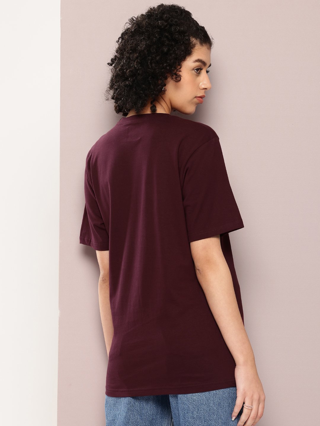 Womens Half Sleeve Round Neck Oversized Fit T-Shirts