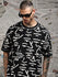 Mens Half Sleeve Drop Shoulder Printed Oversized Fit T-Shirts