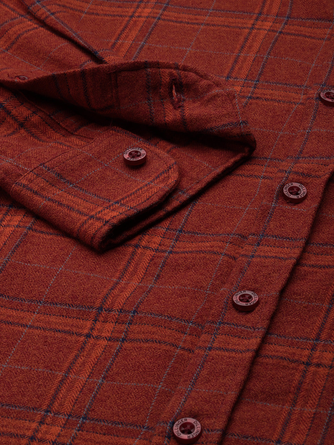 Men Checked Full Sleeve Shirt With Pocket