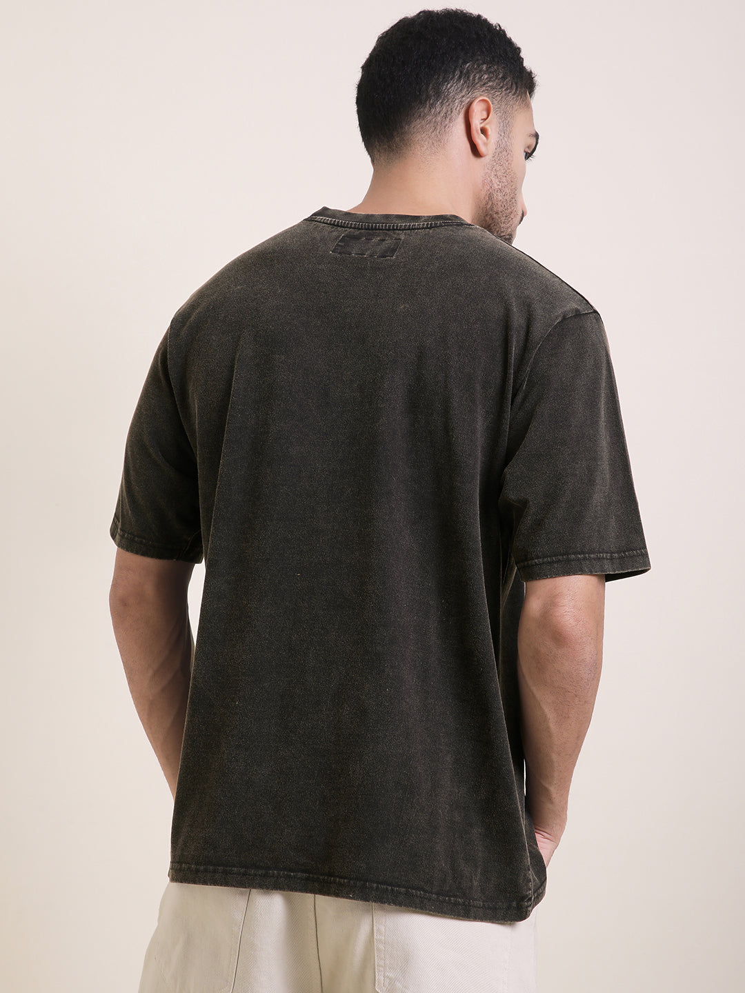 Mens Half Sleeve Round Neck Printed Oversized Fit Tshirts