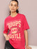 Womens Half Sleeve Round Neck Printed Oversized Fit Tshirts