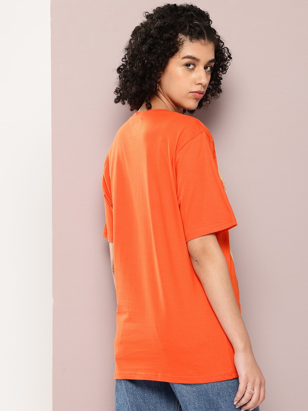 Womens Half Sleeve Round Neck Oversized Fit T-Shirts