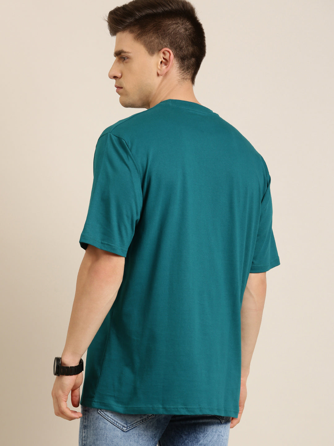 Mens Half Sleeve Round Neck Oversized Fit T-Shirts