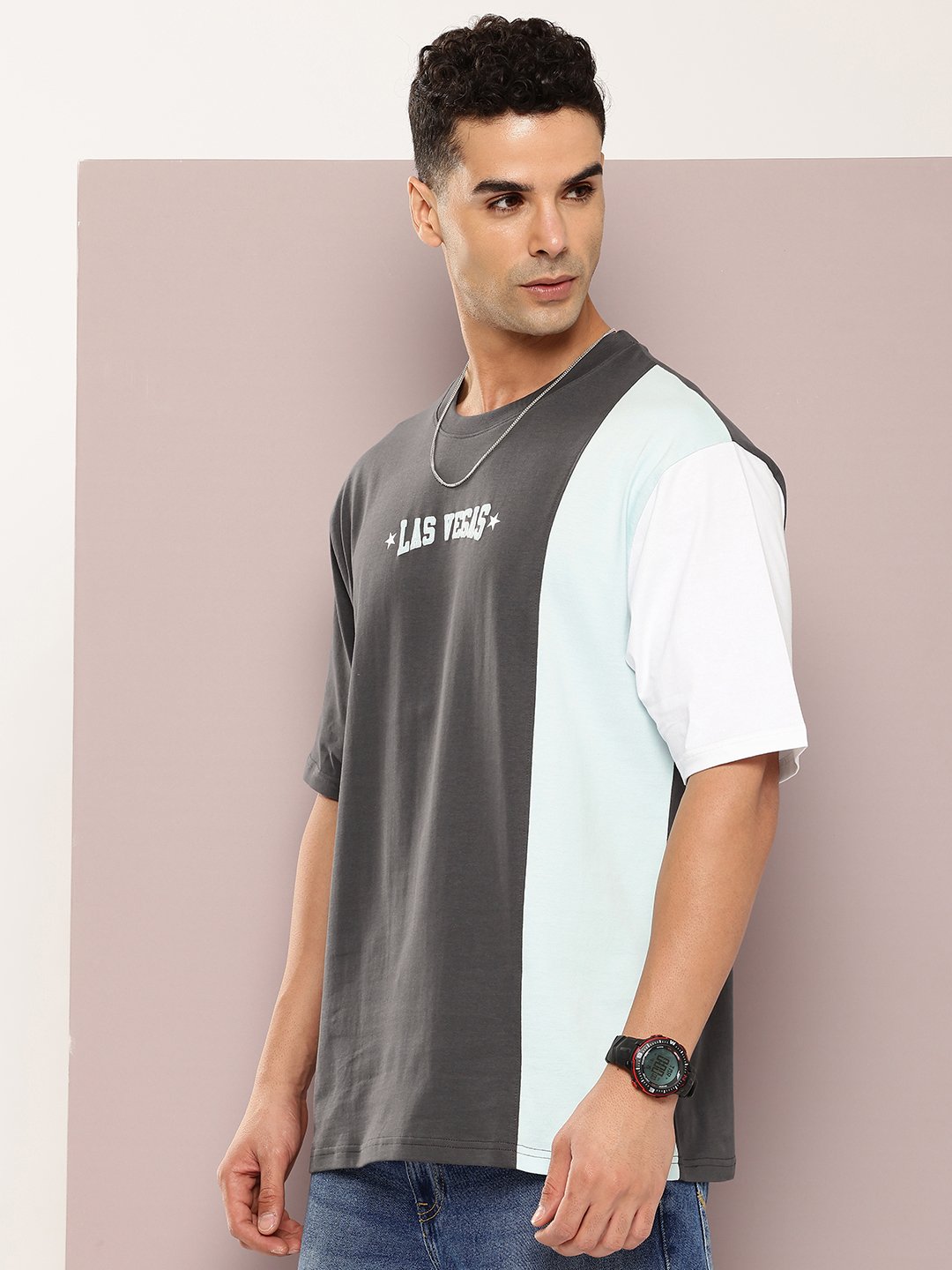 Mens Half Sleeve Round Neck Oversized Fit T-Shirts