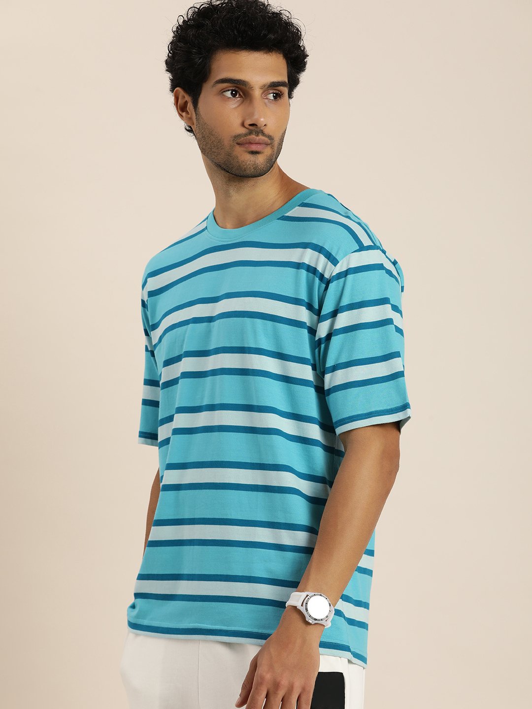 Mens Half Sleeve Round Neck Oversized Fit T-Shirts