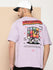 Mens Half Sleeve Round Neck Back Printed Oversized Fit Tshirts