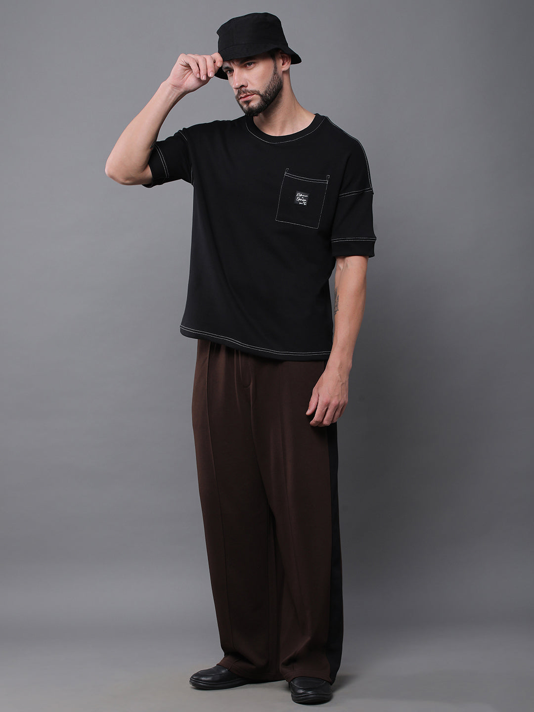 Mens Half Sleeve Round Neck Oversized Fit T-Shirts