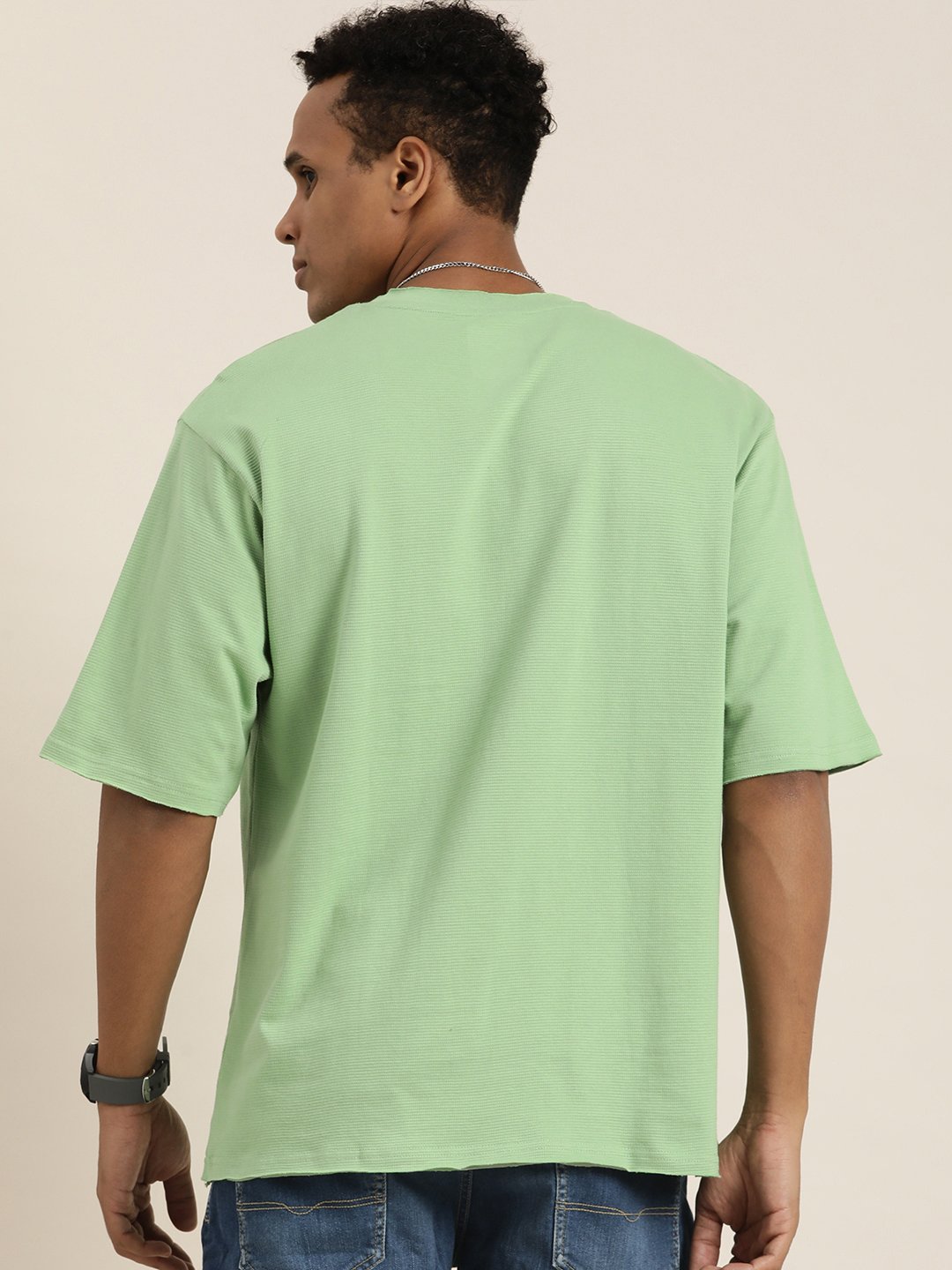 Mens Half Sleeve Round Neck Oversized Fit T-Shirts